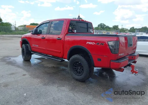 2011 Nissan Titan Pro-4X из США, поврежденный, VIN 1N6BA0EC9BN315665